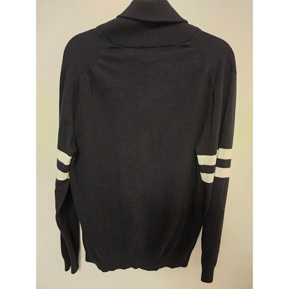 Express Cardigan Men's Sweater Black Button Up Cotton Size Large - Picture 3 of 5